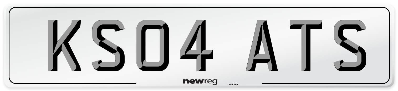 KS04 ATS Number Plate from New Reg